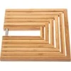 5five Simply Smart Bamboo Bambukinis stovas karštiems puodams ir keptuvėms, Puodų laikiklis, 19 x 19 x 1 cm