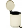 5five Simply Smart Šiukšliadėžė metalinė 5 l 27x20,5x28 cm kreminės spalvos Onyx 5Five 200173A