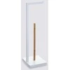 5five Simply Smart Tualeto popieriaus stovas su NATURELO atsargomis, metalinis, balta spalva