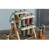 5five Simply Smart Bamboo Secret de Gourmet bambuko prieskonių stovas su 15 stiklinių indelių