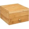 5five Simply Smart Bamboo BAMBUKO papuošalų dėžutė su veidrodžiais, 15x15x9,5 cm