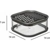 5five Simply Smart Steel Tarka su konteineriu, 2 storio tinkleliai, nerūdijantis plienas