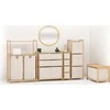 5five Simply Smart Bamboo Bambukinė lentyna su skalbinių krepšeliu TIDY BOX, 72 x 33 x 109 cm