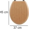 5five Simply Smart MDF klozeto sėdynė, bambuko efektas, universali