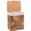 5five Simply Smart BAMBOO skalbinių krepšelis su gėlių motyvu, 60 l