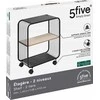 5five Simply Smart Mobili lentyna NOIR, 2 lygių, metalinė, 43,3 x 28 x 53 cm