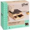 5five Simply Smart Bamboo Juoda bambuko kavos kapsulės talpykla