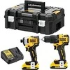 Įrankių komplektas Dewalt 18V 2x2,0Ah DCD709 + DCF809 DCK2062D2T