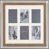 Langelis Beliani Multiframe 6 nuotraukos veidrodis tamsios medienos SINTA