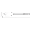 Wiertło Grąžtas medienai Graphite 57H212, 6 mm