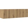 TV staliukas 7 dalių sieninis televizoriaus spintelės komplektas Artisan Oak