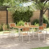 Lauko valgomojo komplektas 7 vnt. 150 x 90 x 75 cm