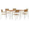 Lauko valgomojo komplektas 7 vnt. 180 x 90 x 75 cm