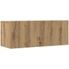 TV staliukas 7 dalių sieninis televizoriaus spintelės komplektas Artisan Oak