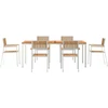 Lauko valgomojo komplektas 7 vnt. 200 x 90 x 75 cm