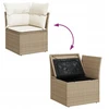 Sodo Sofų Rinkinys 8 vnt. Bežinė ir kreminė poliratanas