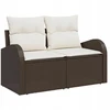 Sodo Sofų Rinkinys 8 pcs Ruda, kreminė 55 x 55 x 37 cm