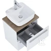 A852450806 / ROCA / KWADRO / VONIOS KOMPLEKTAS SU STALČIU IR KRAUTUVU 50 CM SU 2 STALČIAIS, Baltas BIZDIS / KEITIMAS 168443 /