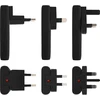 AAD Productions InLine USB kelioninis maitinimo adapteris-įkroviklis – dvigubas USB-C – PD PPS – 65W – plokščias – juodas