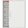 ABB Hermetiškas plieno paviršinio montavimo modulinis paskirstymo skydas „ComfortLineCA 4x24 96M“ IP44 125A II klasės pilnų durų N+PE „Quick CA24V 2CPX0“
