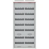 ABB Hermetiškas plieno paviršinio montavimo modulinis paskirstymo skydas „ComfortLineCA 7x24 168M“ IP44 125A II klasės pilnų durelių N+PE „Quick CA27V 2CPX“