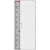 ABB Hermetiškas plieno paviršinio montavimo modulinis paskirstymo skydas „ComfortLineCA 8x24 192M“ IP44 125A II klasės pilnų durelių N+PE „Quick CA28V 2CPX“