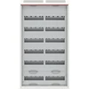 ABB Hermetiškas plieno paviršinio montavimo modulinis paskirstymo skydas „ComfortLineCA 6x24 144M“ IP44 125A II klasės pilnų durų N+PE „Quick CA26V 2CPX“