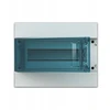 ABB Hermetiškas virštinkinis modulinis paskirstymo skydas Mistral65 1x12 12M IP65 63A II klasės permatomos durys H65P12X120750 1SLM006500A2212