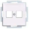 ABB Laikiklis su dangteliu RJ45 Rutenbeck plokščias ZONI baltas 5014T-A02018 500 2CHT292018A4500