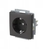 ABB Schuko lizdas su sklendėmis ZONI matinės juodos spalvos 6620T-A07657 237 2CHT207657A4237