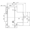 ABB variklio grandinės pertraukiklis MS116-6.3 3P 6.3A 1SAM250000R1009