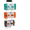 Pirštinių lentynėlė, ABENA Flexi rack, 12,5 cm x 260 x 630 mm, sidabrinė, nerūdijančio plieno, 3 dėžėms, reguliuojamo dydžio