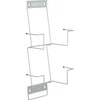Abena Glove stand Flexi rack 12,5 cm x 260 x 414 mm sidabrinis nerūdijantis plienas 2 dėžutėms (490252)