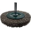 Abraboro Diskinis šepetys 75x15 mm ABRABORO - gofruota viela, kotelis, INOX