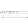 Wiertło Baildon DIN 338 RN NWKa INOX 18 mm nerūdijančio plieno grąžtas, HSS-E Co5 (S), 191–130 mm