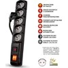 Premiumcord Acar F5 Viršįtampis 5 lizdai 5 m (W0088)
