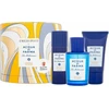 Set Acqua di Parma: Blu Mediterraneo Arancia di Capri Eau De Toilette Unisex, 75 ml + Blu Mediterraneo Arancia di Capri Losjonas kūnui All Over The Body, 50 ml + Blu Mediterraneo Arancia di Capri Cleansing Dušo želė For All Skin Types, 40 ml