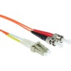 Act ACT 15 meter LSZH Multimode 62.5/125 OM1 fiber patch cable duplex with LC and ST connectors. Lc-st 62.5/125 om1 dup 15.00m (RL7015)