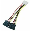 Goobay Maitinimo kabelis 1×5.25″ kištukas – 2xSATA lizdai, 0.15m