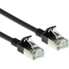 Act ACT Juodas 2 meter LSZH U/FTP CAT6A datacenter slimline patch cable snagless with RJ45 connectors (DC7902)