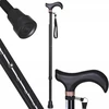 Adjustable walking stick ACTIONMED juodas