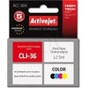 Rašalo kasetė - Activejet ACC-36N suderinama su Canon CLI-36, 12.5 ml, spalvota