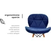 Activeshop Kėdė 4Rico QS-186 Scandi Velvet Mėlyna