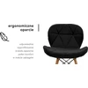 Activeshop Kėdė 4Rico QS-186 Scandi Velvet Juodas