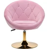 Activeshop Pasukamas fotelis 4Rico QS-BL12G Velvet Rožinė