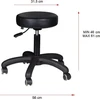 Activeshop Kosmetologinė meistro kėdutė BEAUTY STOOL ELEGANT Juodas
