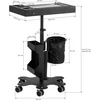 Activeshop Kosmetologinis vežimėlis PRO INK 716C Juodas
