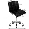 Activeshop Kosmetologinė meistro kėdutė COSMETIC CHAIR Juodas