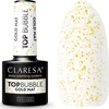 Activeshop Hibridinis nagų lakas Claresa Top Bubble Gold Matt, 5 ml