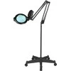 Activeshop Kosmetologinė lempa LED su lupa ir stovu GLOW MOONLIGHT 5D/6 10W Juodas